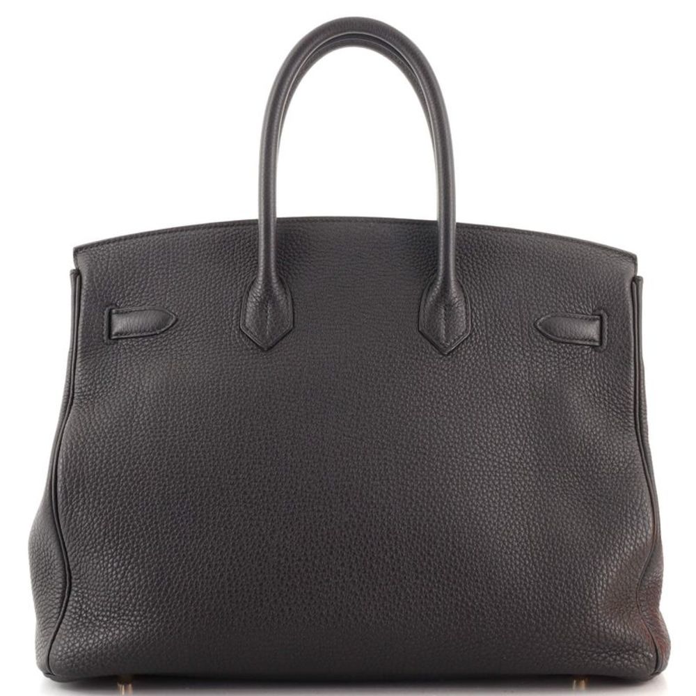 Hermes Birkin Handbag Noir Togo with Gold Hardware 35 Black - Picture 4 of 10